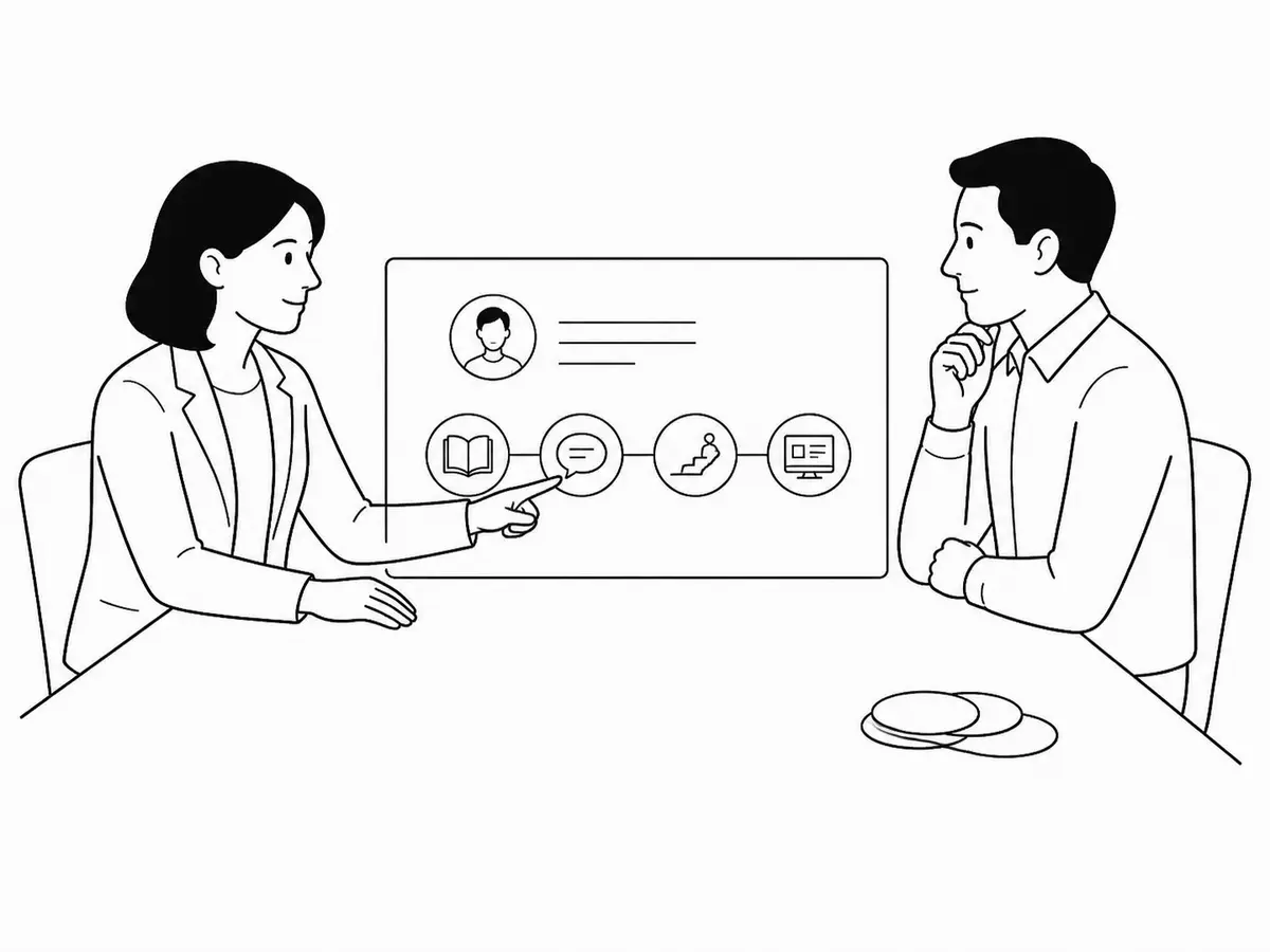 Una responsable relaciona el perfil de un tutor con contenido, comunicación escrita, seguimiento y trabajo en la plataforma